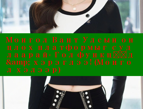 Монгол Вант Улсын онцлох платформыг судлаарай- Гол функцүүд &amp; хэрэглээ! (Монгол хэлээр)