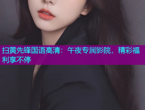 扫黄先锋国语高清：午夜专属影院，精彩福利享不停
